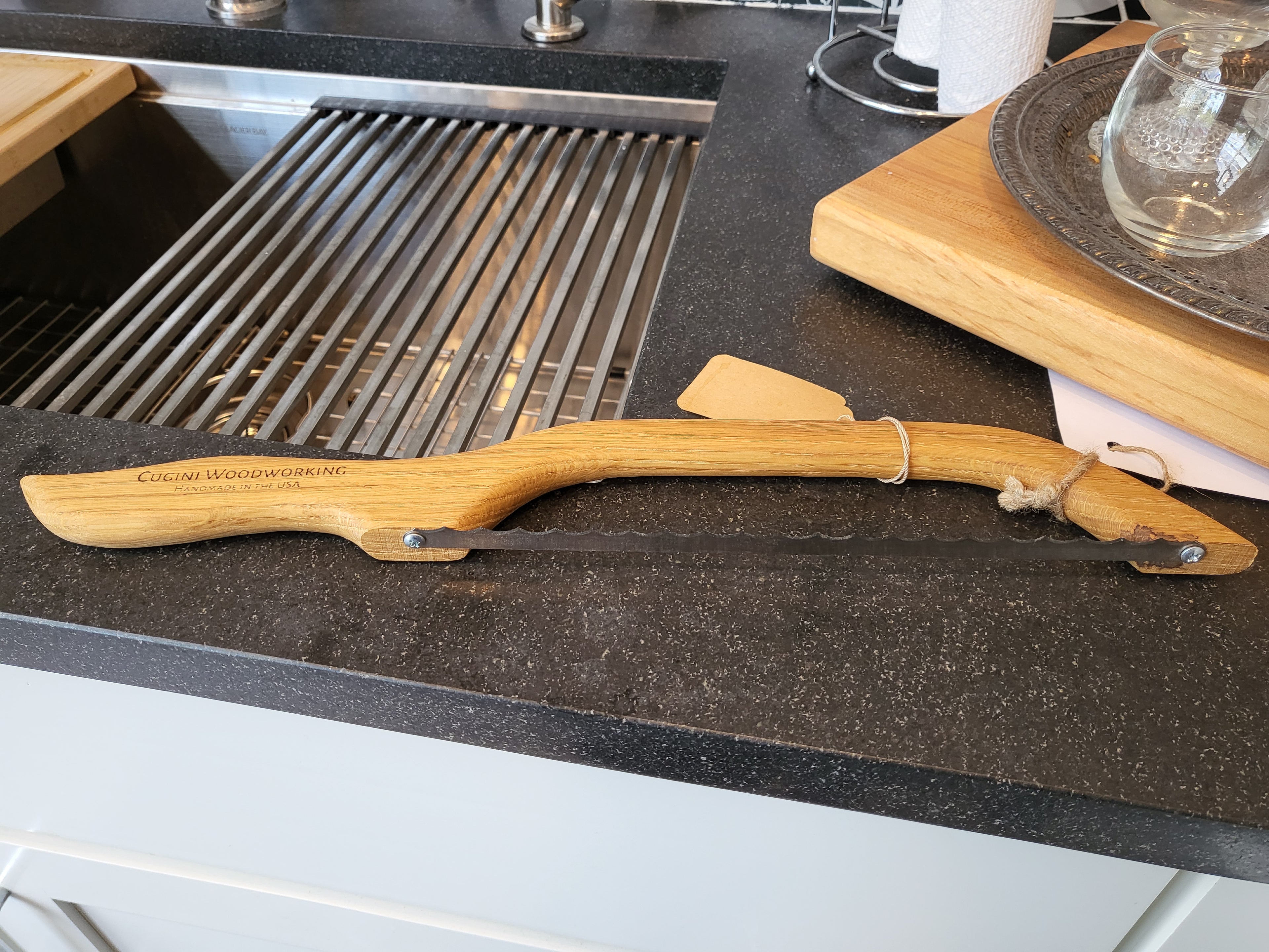 Wood Handled Bread Knife