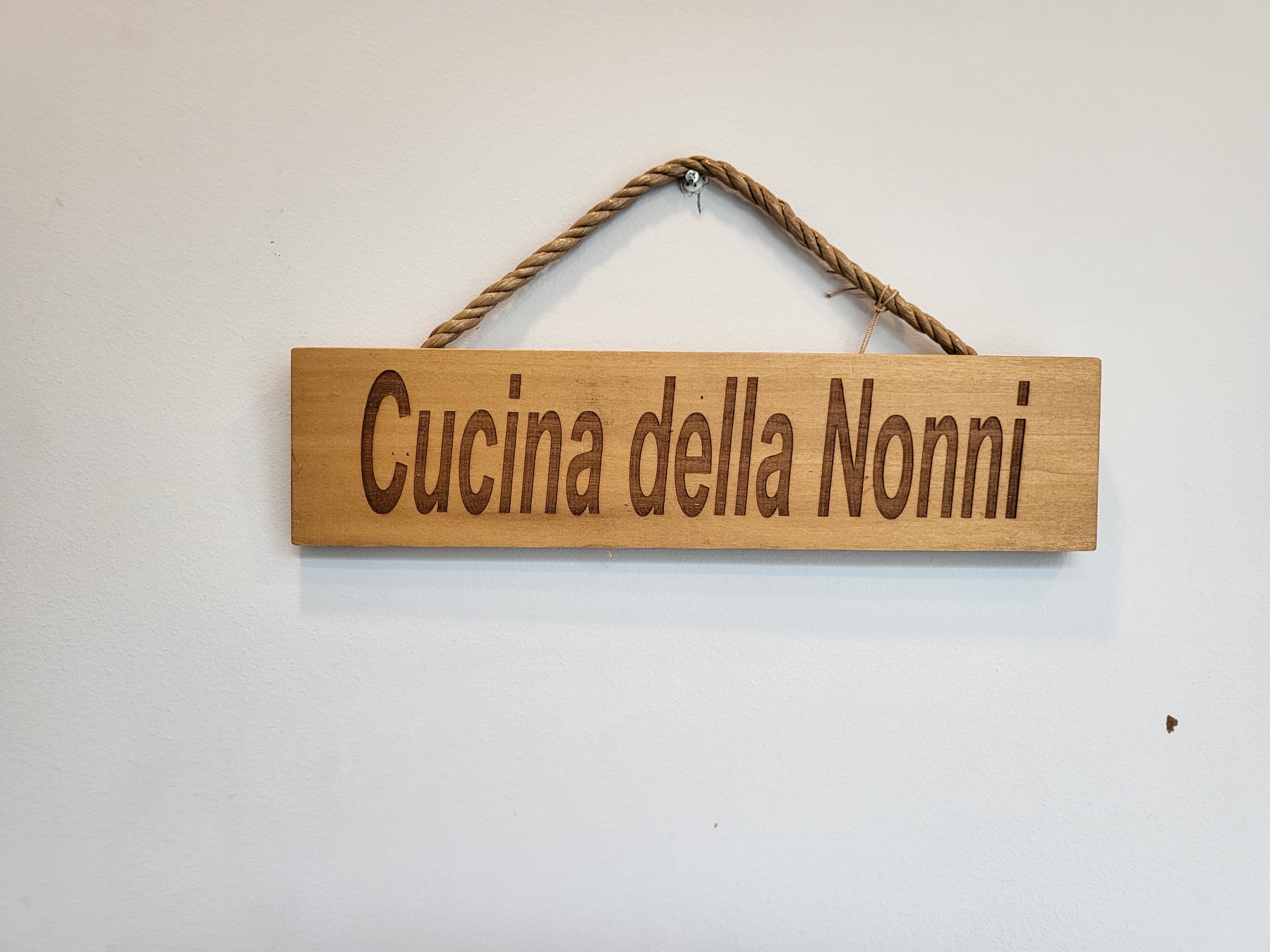 “Cucina della Nonni” Hanging Wooden Sign