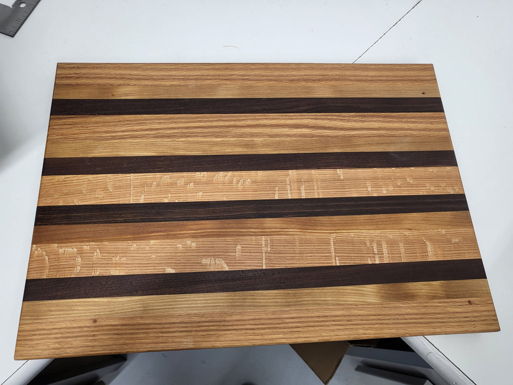 Dark and Light Striped Cutting Board